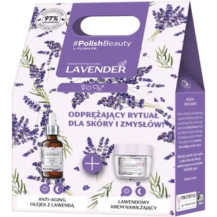 Floslek Floslek XMASS -Zestaw Lavender (Krem na dzień i na noc 50ml + Olejek z lawendą 30ml) - Zestawy kosmetyków damskich - miniaturka - grafika 1