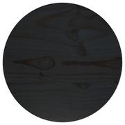 Blaty meblowe i parapety okienne - Blat stołu, czarny, Ø30x2,5 cm, lite drewno sosnowe - miniaturka - grafika 1