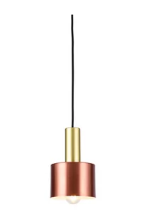 Lampa sufitowa wisząca E27 SELVIA ZŁOTO-RÓŻOWA na czarnej lince GTV DECOR - Lampy sufitowe - miniaturka - grafika 1