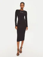 Sukienki - Juicy Couture Sukienka codzienna Dizzie JCWED24309 Czarny Slim Fit - miniaturka - grafika 1