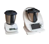 Akcesoria i części AGD - Zestaw podkładek drewnianych desek Thermomix TM5 TM6 + Friend KOMPLET biały - miniaturka - grafika 1