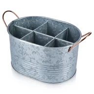 Pozostałe akcesoria barmańskie - Skrzynka na butelki metalowa koszyk pojemnik stojak - miniaturka - grafika 1