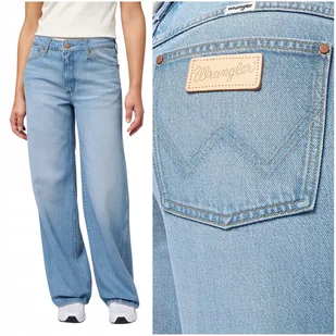 Wrangler WORLD WIDE luźne szerokie damskie spodnie jeansowe palazzo W33 L32 - Spodnie damskie Wrangler WORLD WIDE luźne szerokie damskie spodnie jeansowe palazzo W33 L32 - Spodnie damskie - miniaturka - grafika 1