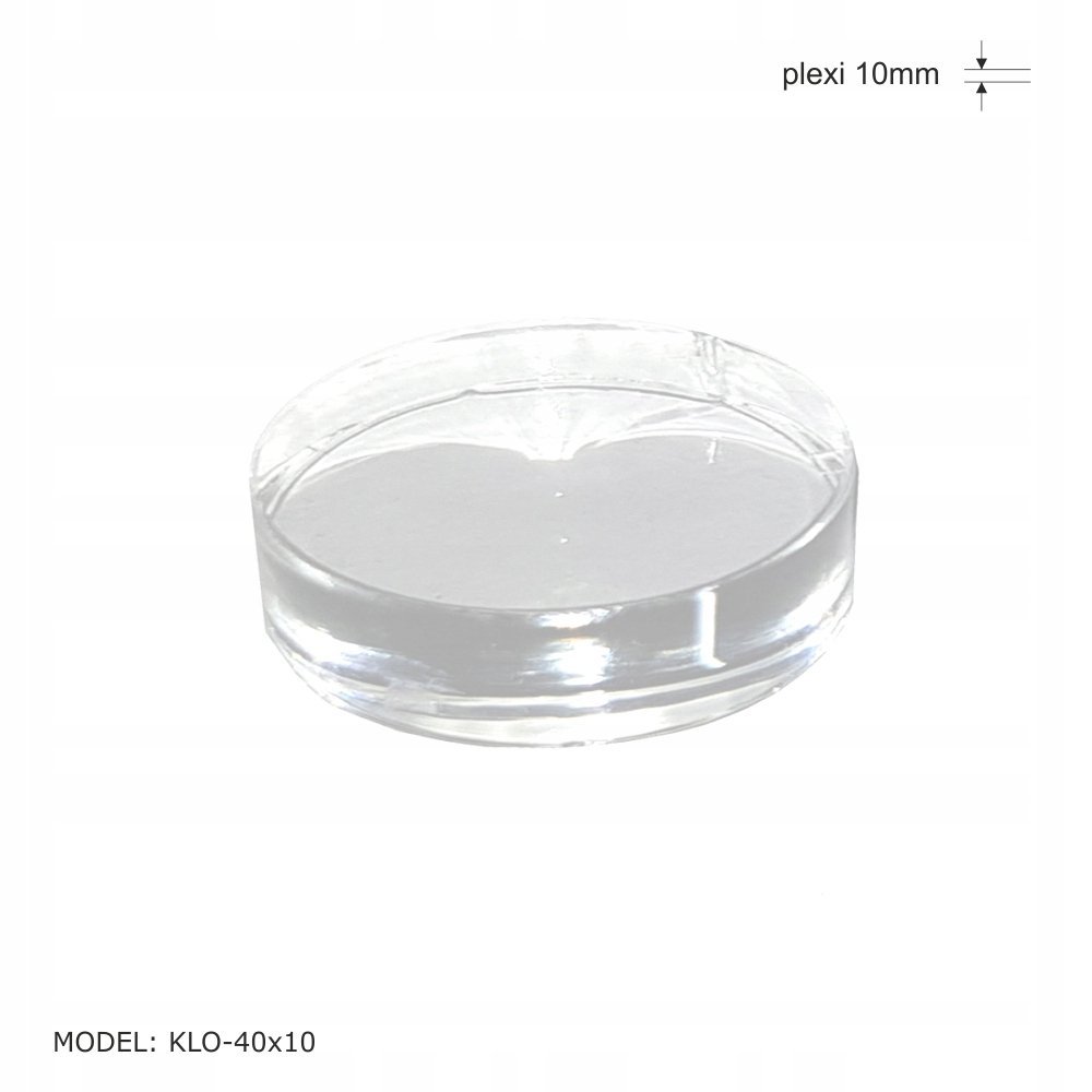 Stojak, Podstawka na biżuterię koło z plexi fi 40