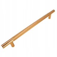 Meble modułowe i akcesoria - Uchwyt meblowy reling ryflowany 192 mm złoty Metalowy uchwyt do szafki - miniaturka - grafika 1