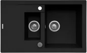 Zlewozmywaki - Pyramis Zlew SPARTA PLUS 78x48) 1 1/2B 1D karbon 70062901) 70062901 - miniaturka - grafika 1