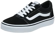 Buty dla dziewczynek - Vans tenisówki dziecięce YT WARD SUEDE/CANVAS)B VN0A38J9IJU1 32 czarne - miniaturka - grafika 1