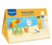 Balsamy i kremy do opalania - Mustela Sun Zestaw Maluszek na wakacjach (Mleczko 40ml + Delikatny żel 100ml) - miniaturka - grafika 1