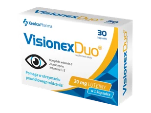 XenicoPharma XenicoPharma VisionexDuo luteina zeaksantyna 30 kapsułek - Wzrok i słuch - miniaturka - grafika 1