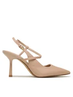 Sandały damskie - Aldo Sandały Brunette 13439390 Écru - miniaturka - grafika 1