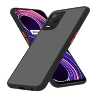 Etui i futerały do telefonów - Etui Cadorabo do Realme 8 5G / V13 / Q3 / Q3i / Narzo 30 5G w kolorze matowej czerni hybrydowe etui ochronne z silikonem TPU wewnątrz i matową plastikową tylną obudową etui na telefon komórkowy - miniaturka - grafika 1