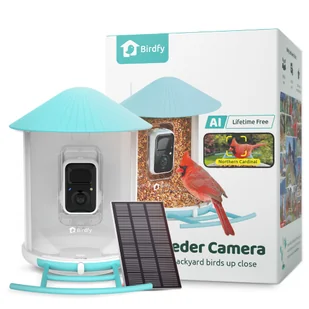 BIRDFY inteligentny karmnik z panelem solarnym - Dł. x szer. x wys.: ok. 36 x 28 x 19 cm - Karmniki dla ptaków BIRDFY inteligentny karmnik z panelem solarnym - Dł. x szer. x wys.: ok. 36 x 28 x 19 cm - Karmniki dla ptaków - miniaturka - grafika 1