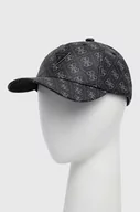 Czapki męskie - Guess czapka z daszkiem kolor czarny wzorzysta - miniaturka - grafika 1