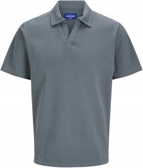 JACK&JONES POLO MĘSKIE GŁADKIE KRÓTKI RĘKAW NIEBIESKA XXL J5C