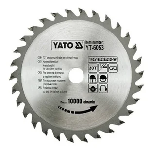 YATO PIŁA TARCZOWA Z WĘGLIKIEM 140X30X16 MM (YT-6053) - Tarcze do pił - miniaturka - grafika 1
