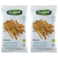 Paluszki - Biopont Paluszki solone bezglutenowe Zestaw 2 x 45 g Bio - miniaturka - grafika 1