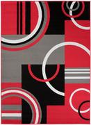 Dywany - Dywan nowoczesny komfort  czarny szary czerwony Z897A RED MAYA PP CRM (1.40*2.00) - miniaturka - grafika 1