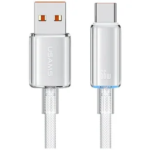 Kabel USB-A - USB-C USAMS Cloud Series US-SJ658 66W 1.2 m Biały - Kable USB - miniaturka - grafika 1