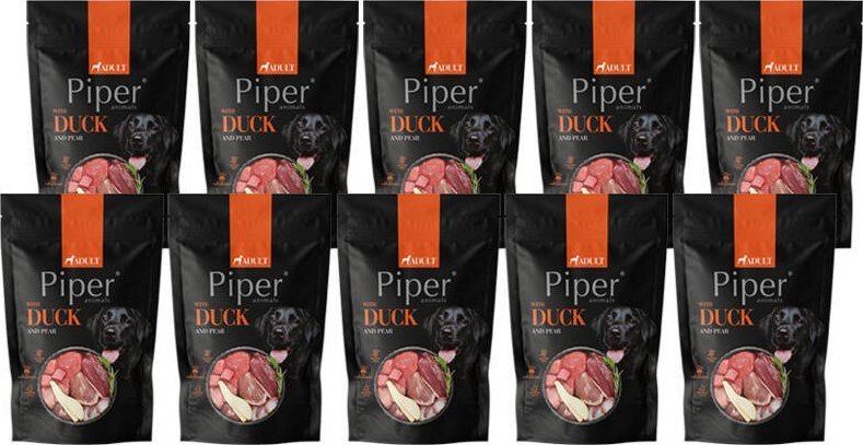 Mokra Karma dla psa Piper Animals z kaczką i gruszką zestaw 10 x 500 g