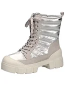 Botki damskie - CAPRICE Wegańskie Damskie Botki 9-9-26220-29 Szerokość G Rozmiar: EU, Srebro kom, 38 EU - miniaturka - grafika 1