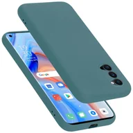 Etui i futerały do telefonów - Etui Cadorabo do Oppo Reno4 PRO w kolorze LIQUID GREEN wykonane z elastycznego silikonu TPU z tyłu etui na telefon komórkowy - miniaturka - grafika 1