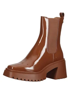 Steve Madden Skórzane sztyblety w kolorze jasnobrązowym - Botki damskie - miniaturka - grafika 1