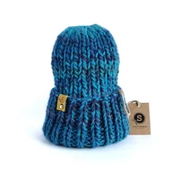 Czapki damskie - Niebieska czapka zimowa MAXCOLOR - miniaturka - grafika 1