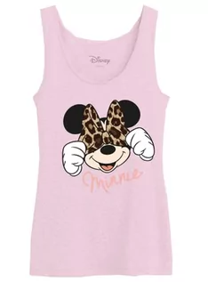 Koszulki i topy damskie - Damska koszulka bez rękawów Disneya, Różowy, L - grafika 1