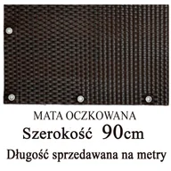 Parawany - Osłona balkonowa TECHNORATTAN oczkowana, mix brąz, 0,9 m - miniaturka - grafika 1