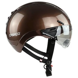 Kask rowerowy CASCO ROADster plus braun metalic M + szyba sunset - Kaski rowerowe - miniaturka - grafika 1