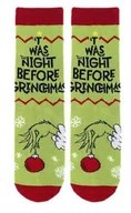 Skarpetki damskie - SOXO Skarpetki świąteczne Grinch zielone na Prezent rozm. 35-40 - miniaturka - grafika 1