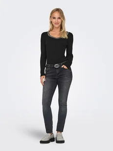 ONLY Sweter w kolorze czarnym - Swetry damskie - miniaturka - grafika 1