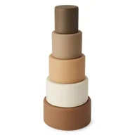 Kubki dla dzieci - Nuuroo - wieża silikonowa z kubeczków Stable Tower - miniaturka - grafika 1