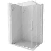 Kabiny prysznicowe - Mexen Rox Duo kabina prysznicowa rozsuwana 100 x 90 cm, transparent, biała - 8C2D-100-090-20-00 - miniaturka - grafika 1