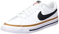 Buty dla chłopców - Nike Trampki chłopięce Court Legacy, White Black Desert Ochre Gum Light Braun, 37.5 EU - miniaturka - grafika 1