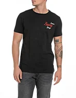 Koszulki męskie - Replay T-shirt męski M6568B.000.2660, czarny, S - miniaturka - grafika 1