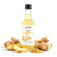 Syropy i koncentraty owocowe - Syrop imbirowy 200 ml zdrowy naturalny bez barwników i konserwantów - miniaturka - grafika 1