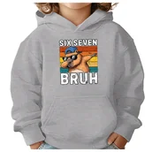 Bluzy dla dziewczynek - BLUZA DZIECIĘCA 67 SIX SEVEN VIRAL CAPYBARA 146-152 CHŁOPIĘCA DZIEWCZĘCA - miniaturka - grafika 1