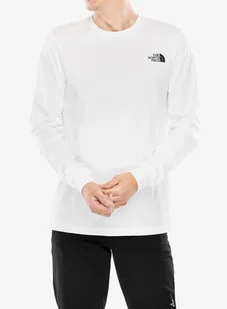 Bluza bez kaptura The North Face L/S Easy Tee - tnf white - Bluzy sportowe męskie - miniaturka - grafika 1