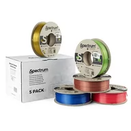 Filamenty i akcesoria do drukarek 3D - Spectrum 3D filament, PLA Silk, 1,75mm, 5x250g, 80750, mix Glorious Gold, Spicy Copper, Apple Green, Ruby Red, Indigo Blue - miniaturka - grafika 1