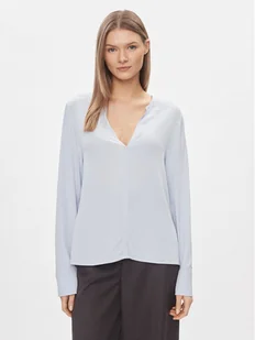 Tommy Hilfiger Bluzka WW0WW40529 Błękitny Relaxed Fit - Bluzki damskie - miniaturka - grafika 1