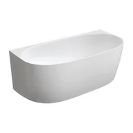 Wanny - OMNIRES VALENCIA SWPBP VALENCIA wanna przyścienna Marble+, 158 x 77 cm, biały połysk - miniaturka - grafika 1