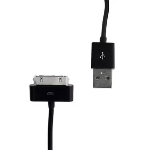 Whitenergy Kabel do przesyłu danych, wtyczka USB 2 0 na iPhone 4, czarny (09971) - Kable USB - miniaturka - grafika 1