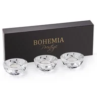 Świeczniki - Świeczniki kryształowe Bohemia Prestige Laurus 3szt kpl - miniaturka - grafika 1