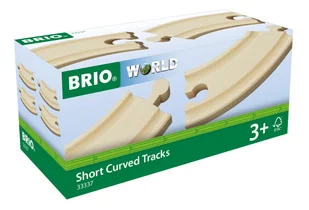 Brio Olymptoys -Krótkie zakręty, 90 mm, 4 szt 33337 - Układanki dla dzieci - miniaturka - grafika 2