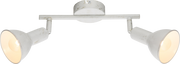 Lampy sufitowe - Listwa Globo Caldera 54648-2 lampa sufitowa spot 2x40W E14 biały / złoty patynowany - miniaturka - grafika 1