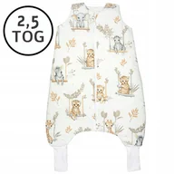 Śpiworki dla dzieci - CAŁOROCZNY ŚPIWOREK Z NOGAWKAMI 56-68 XS 2,5 TOG BAWEŁNA100% PRODUKT POLSKI - miniaturka - grafika 1