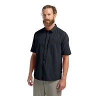 Koszule męskie - Męska koszula z krótkim rękawem Jack Wolfskin SIERRA CANYON SS SHIRT M dark navy - S - miniaturka - grafika 1