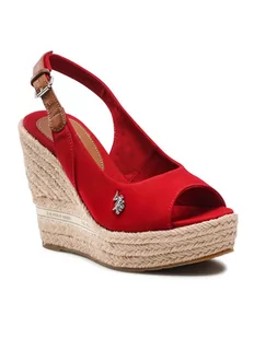 U.S. Polo Assn. Espadryle Aylin005a AYLIN005W/2C3 Czerwony - Espadryle damskie - miniaturka - grafika 1