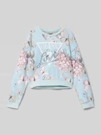 Bluzy dla dziewczynek - Bluza z nadrukiem z logo - miniaturka - grafika 1